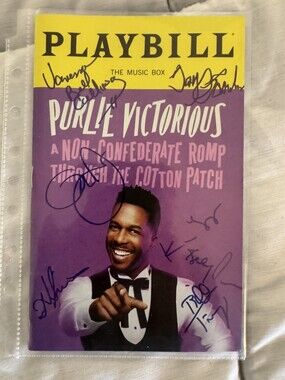 Purlie Victorious -  LESLIE ODEM JR - Signed Broadway Playbill - Full Cast!